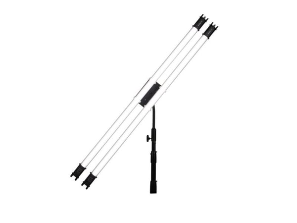 Nanlite Pavotube Double Bank 2 T12 LED, Montering Sett, Stolpe, Svart, 160 mm, 150 mm, 399 mm