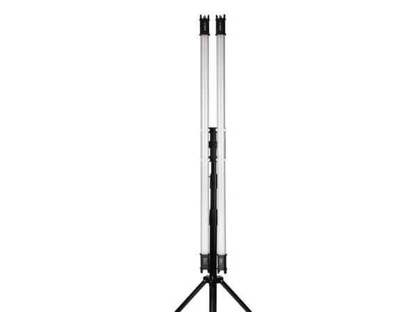 Nanlite Pavotube Double Bank 2 T12 LED, Montering Sett, Stolpe, Svart, 160 mm, 150 mm, 399 mm