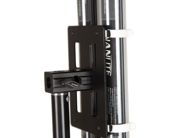 Nanlite Pavotube Double Bank 2 T12 LED, Montering Sett, Stolpe, Svart, 160 mm, 150 mm, 399 mm