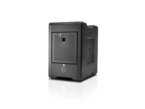 SanDisk Professional G-RAID SHUTTLE 4 - Harddiskarray - 24 TB - 4 brønner - HDD 6 TB x 4 - Thunderbolt 3, USB 3.2 Gen 2 (ekstern)
