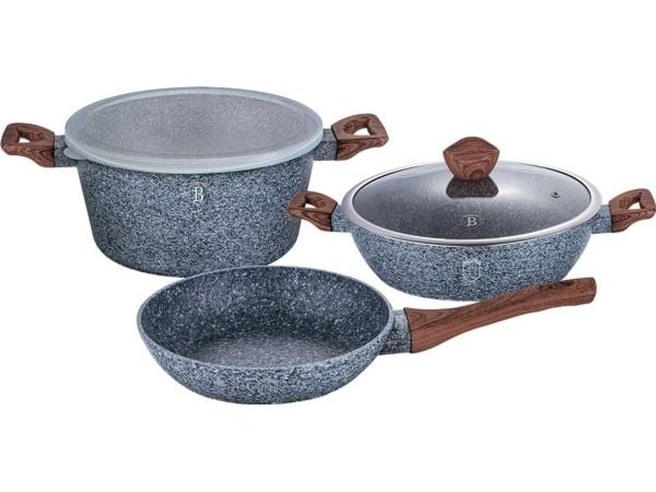 Berlinger Haus sett med gryter i granitt-look BH-7060