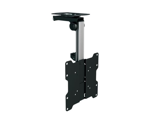 PureMounts PM-Slope-37 - Monteringssett (takmontering, kontaktplate) - for LCD-TV - plastikk, aluminium - svart, sølvgrå - skjermstørrelse: 23"-37"