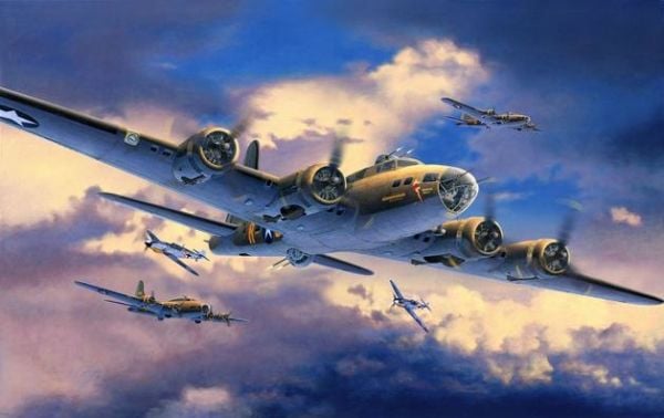 Revell B-17F Memphis Belle, Pienoismallikiinteäsiipinen ilma-alus, Kokoamispakkaus, 1:72, Boeing B-17, Muovi, Second World War