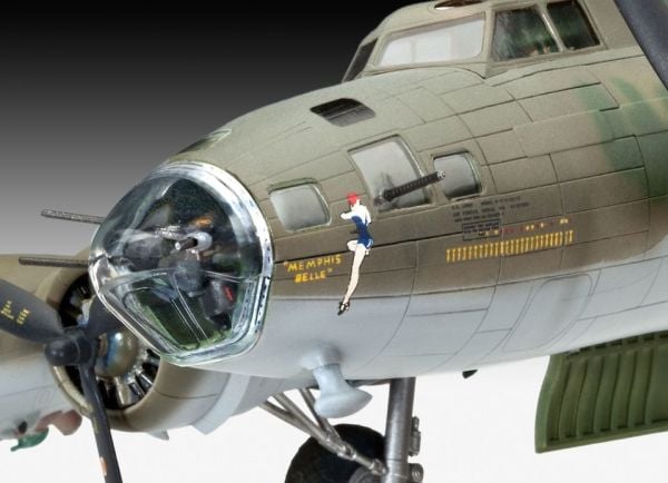 Revell B-17F Memphis Belle, Pienoismallikiinteäsiipinen ilma-alus, Kokoamispakkaus, 1:72, Boeing B-17, Muovi, Second World War