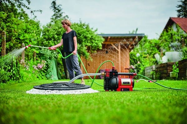 Einhell GE-GP 1246 N FS, 1200 W, AC, 5 stang, 4600 l/t, Sort, Rød
