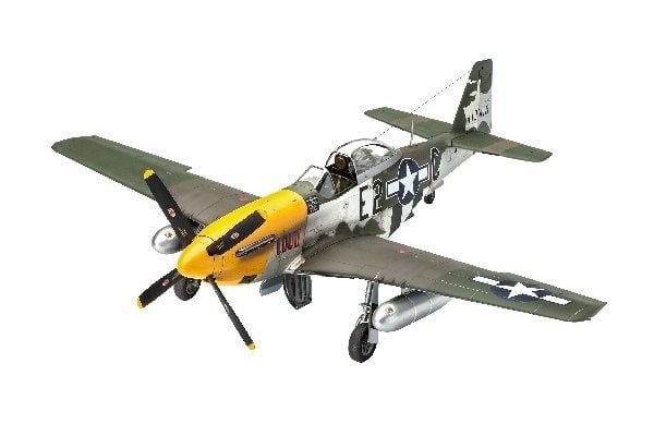 Revell P-51D Mustang, Flymodell med fastvinge, Monteringssett, 1:32, P-51D Mustang, Hankjønn, Plast