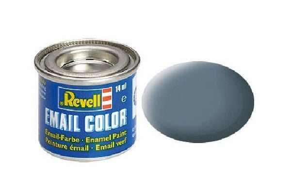 Enamel 14 ml gråblå matt