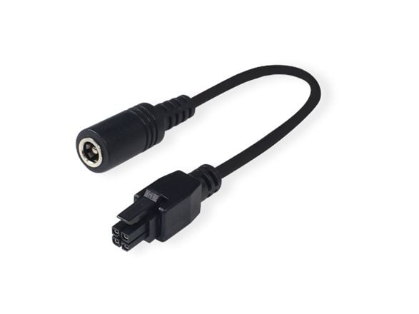 Teltonika - Strømadapter - 5,5 x 2,1 mm DC-jakk (hunn) til 4-stiftskontakt (3 mm grad) (hann) - 10 cm - for Teltonika RUT200, RUT300, RUT360, RUT95...