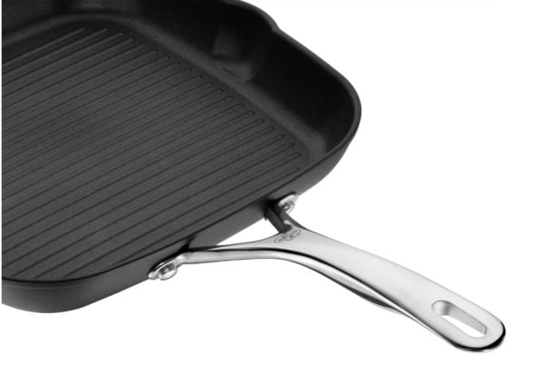 BALLARINI 75002-484, Rund, Grillpanne, Sort, Rustfritt stål, PTFE, 230 °C, Aluminium