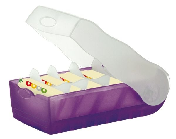 HAN CROCO A8, Plast, Polypropylen (PP), Lilac, Hvit, A8, 500 ark, 97 mm, 67 mm