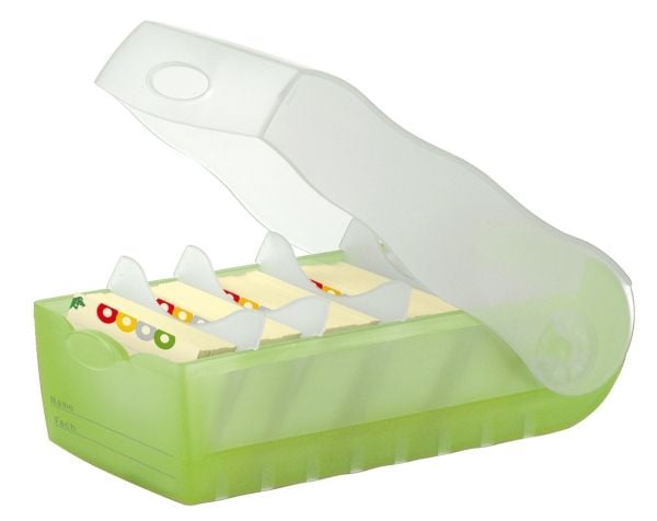 HAN CROCO A8, Plast, Polypropylen (PP), Grønn, Hvit, A8, 500 ark, 97 mm, 67 mm