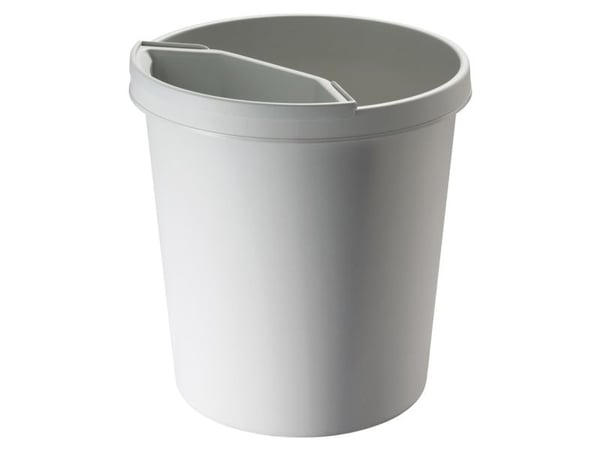 Helit H6105882, 18 l, Rund, Plast, Grå, 31,5 cm, 335 mm