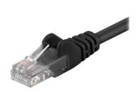 MicroConnect - Nettverkskabel - RJ-45 (hann) til RJ-45 (hann) - 25 m - UTP - CAT 5e - med støvel - svart