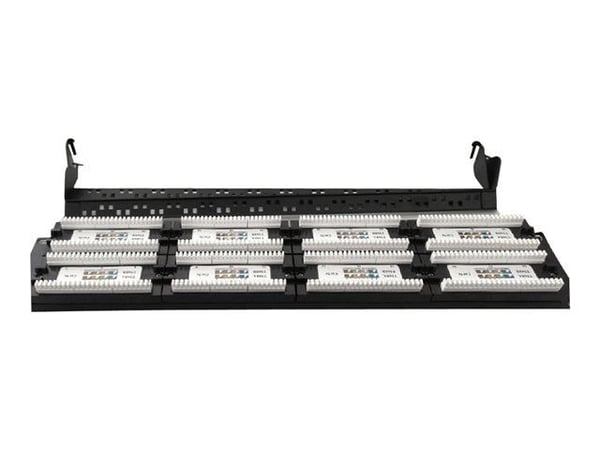 Gembird NPP-C648CM-001 - Patchpanel med kabelstyring - CAT 6 - svart - 2U - 19" - 48 porter