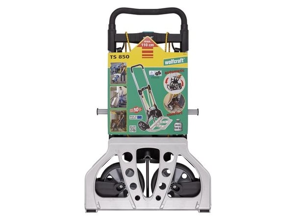 wolfcraft GmbH TS 850, Aluminium, Plastikk, Håndtruck, Aluminium, Svart, Gult, 100 kg, 2 hjul, Plastikk