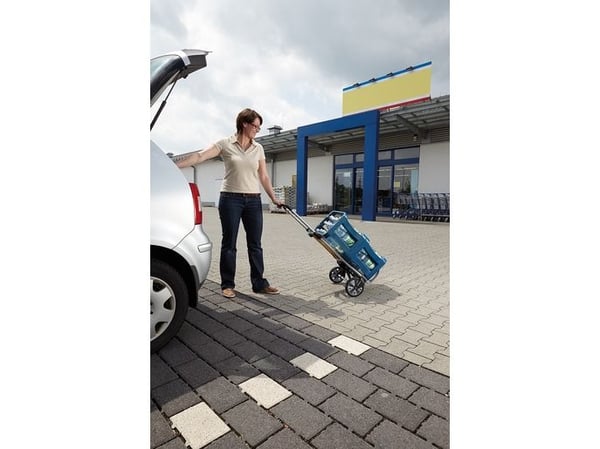 wolfcraft GmbH TS 850, Aluminium, Plastikk, Håndtruck, Aluminium, Svart, Gult, 100 kg, 2 hjul, Plastikk