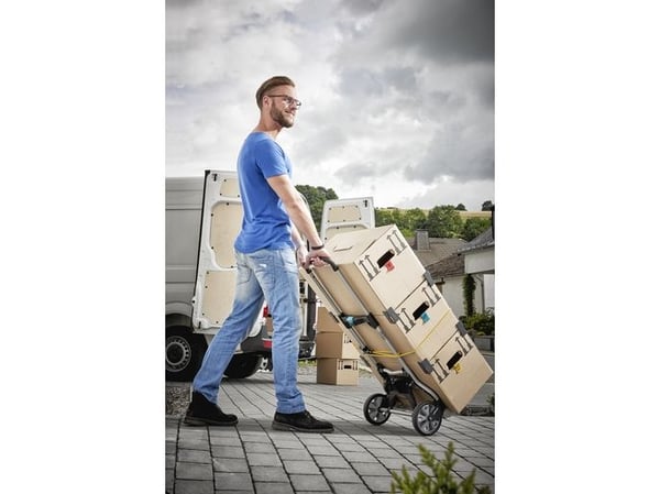 wolfcraft GmbH TS 850, Aluminium, Plastikk, Håndtruck, Aluminium, Svart, Gult, 100 kg, 2 hjul, Plastikk