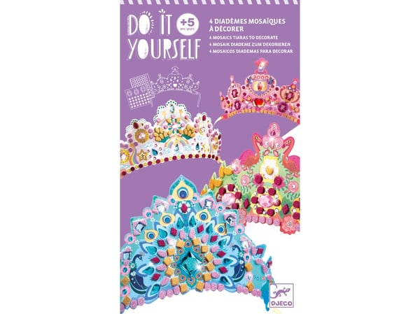 Djeco Tee se itse mosaiikit Prinsessan kruunut Djeco