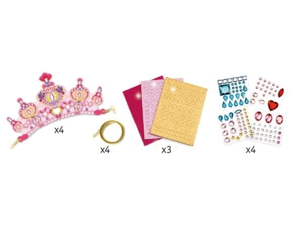 Djeco Tee se itse mosaiikit Prinsessan kruunut Djeco