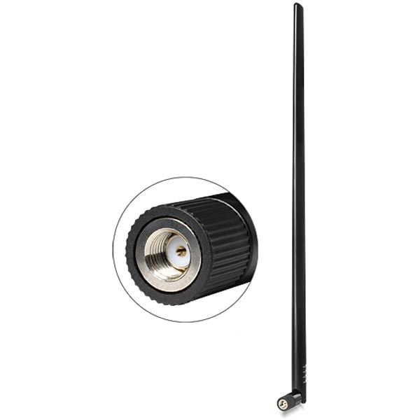 Delock WLAN - Antenne - Wi-Fi - 9 dBi - rundtstrålende - svart
