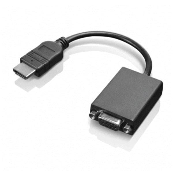 Lenovo - Videosovitin - HDMI han til HD-15 (VGA) hun - 20 cm - ThinkCentre M90a Gen 3; M90a Pro Gen 3; M90q Gen 2; M90t Gen 3; ThinkPad L13 Yoga Ge...