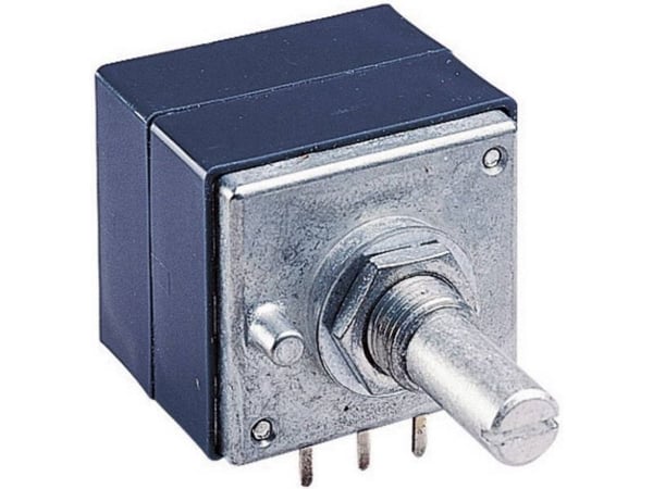 ALPS RK 27112 10K Pyörivä potentiometri pölytiivis Stereo 0,05 W 10 kΩ 1 kpl