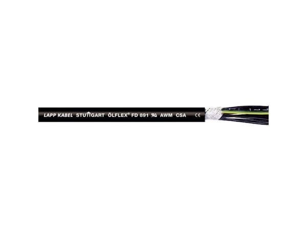 LAPP 1026128-50 Släppkedjekabel ÖLFLEX® FD 891 7 G 1 mm² Svart 50 m