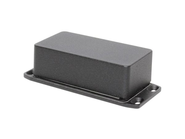 Hammond Electronics 1590WB2FLBK universal-kabinett – 112 × 60 × 38 – sprøytestøpt aluminium, sort – 1 stk