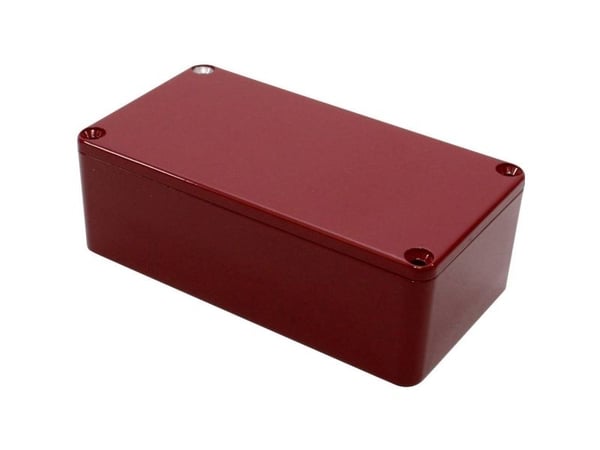Hammond Electronics 1590B2RD universalkabinett 112 × 60 × 38 støpt aluminium rød