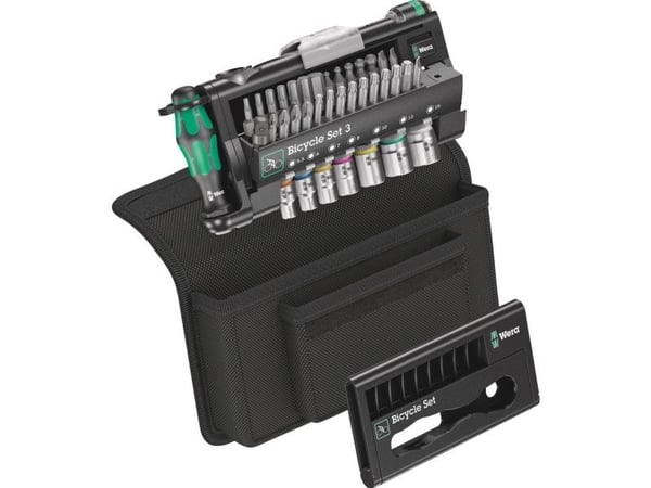 Wera 05004172001, Sykkelverktøy, Verktøyssett til sykkel, Sort, Grønn, T10, T15, T20, T25, T27, T30, T40, 210 mm, 65 mm