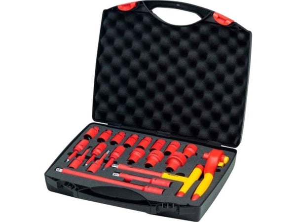 Wiha 43024, 10,11,12,13,14,17,19,22,24,27,32 mm, 16 stykker, Rød, Gult, Rød, Gult, 4,22 kg