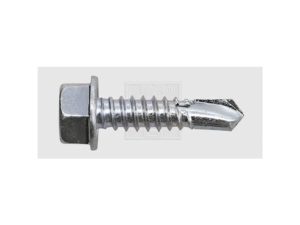 SWG borskruer 6,3 mm 25 mm utvendig sekskant DIN 7504-K stål galvanisert 200 stk