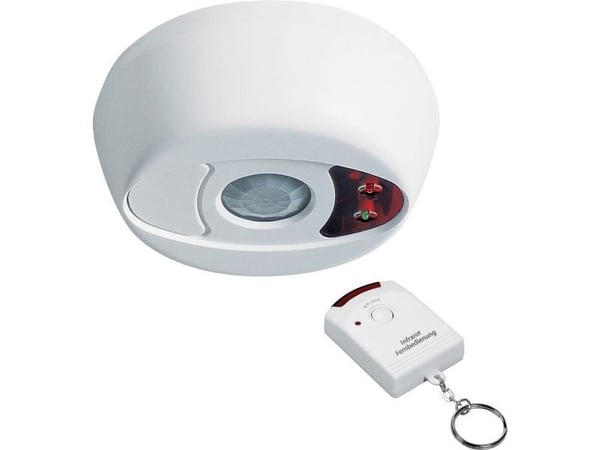 Pentatech DA02, Passiv Infrarød (PIR) føler, Trådløs, 100 dB, Tak, Hvit, 2,5 m