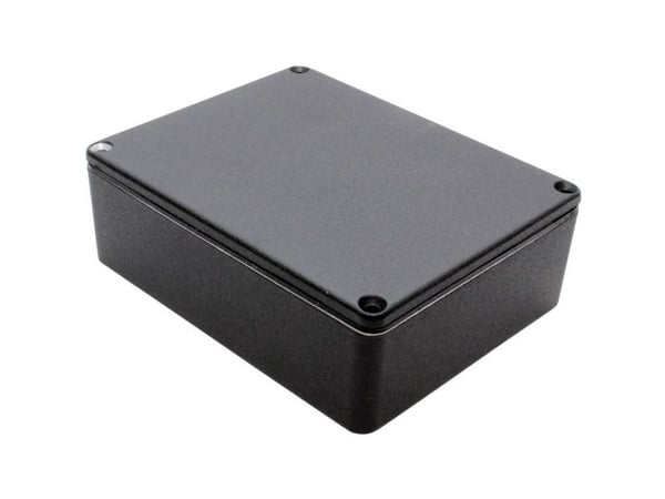 Hammond Electronics 1590WBB2BK universalkabinett 119 x 94 x 38 gjutet aluminium svart, 1 st