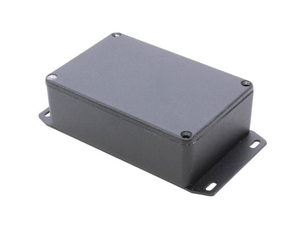 Hammond Electronics 1590B3FBK universal-kapsling 116 x 77 x 38 sprøytestøpt aluminium sort 1 stk