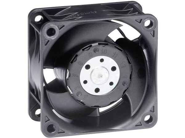 EBM Papst axialfläkt 12 V/DC 70 m³/h 60 x 60 x 32 mm 612 J/2H (9292512001)
