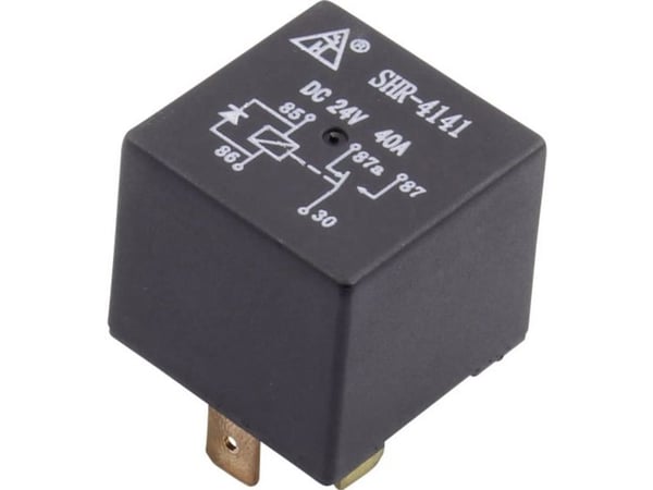 TRU COMPONENTS SHR-4141 SHR-12VDC-F-C 5-pins kjøretøyrelé 12 V/DC 40 A 1 vekslingskontakt