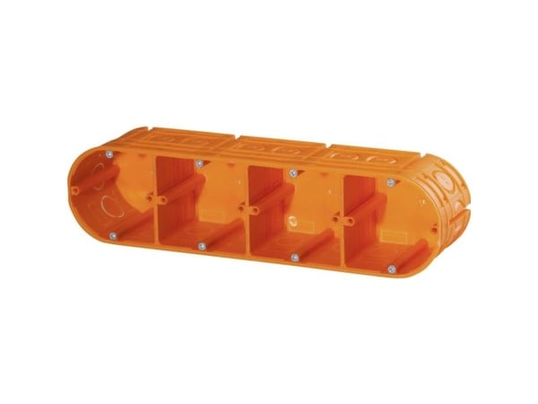 ftronic infälld apparatdosa solid 4-vägs d63 mm infälld 40