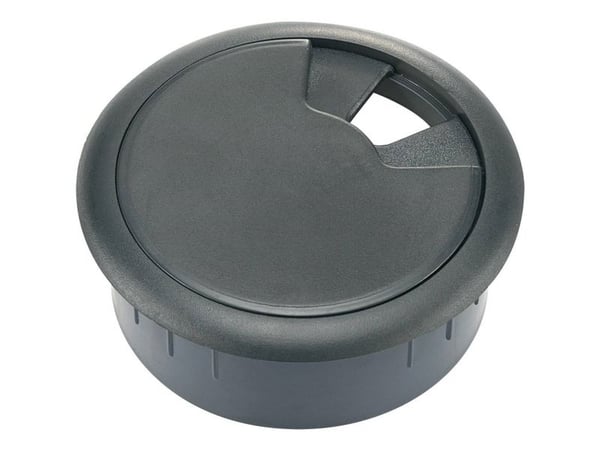 TRU COMPONENTS WP80BK Kabelgennemføring Til arbejdsplader ABS Sort 1 stk