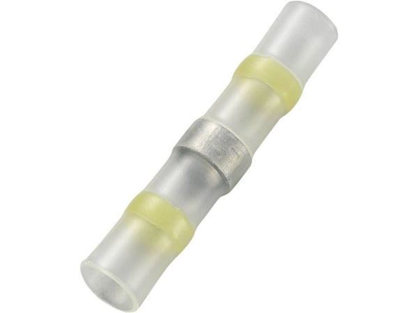 TRU COMPONENTS 736461 Puristusliitin Puristusputkella 4 mm² 6 mm² Täysin eristetty Keltainen 15 kpl