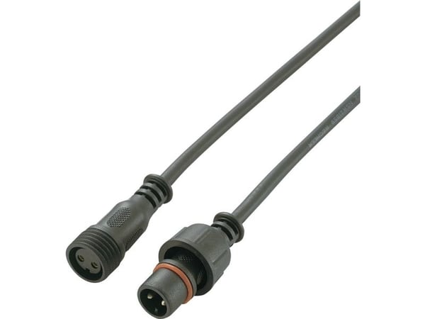 TRU COMPONENTS 739718 Rundkontakt ferdigkablet, rett, tilkobling rett, 2-polet, 1 stk