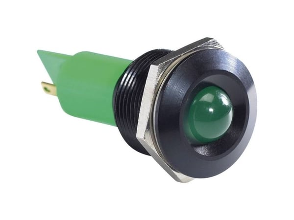 APEM Q19P1BXXG24AE LED-merkkivalo Vihreä 24 V/DC, 24 V/AC, 24 V/AC