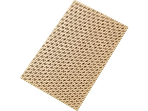 TRU COMPONENTS SU527453 Europrint-kort hardt papir 16 x 10 cm 35 µm rutenett 2,54 mm (1 stk)
