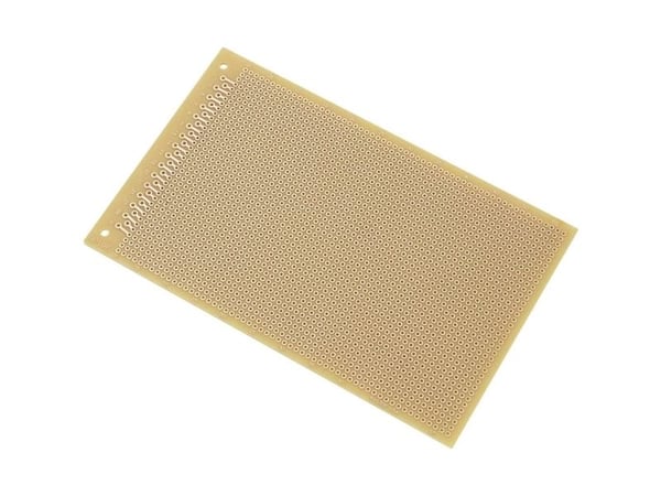 TRU COMPONENTS SU527453 kretskort hardt papir (L x B) 16 x 10 cm 35 µm rutenett 2,54 mm 1 stk
