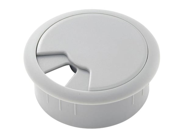 TRU COMPONENTS 522829 Kabelgennemføring Til arbejdsplader ABS Grå 1 stk