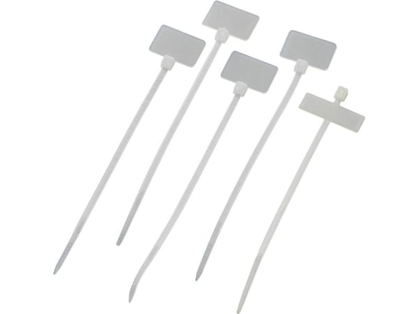Ledermarkør Skriftfelt: 20 x 13 mm Natur 539848 100 stk.