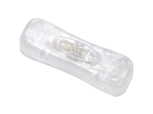 TRU COMPONENTS Snorafbryder läpinäkyvä 1 x Off/On 2 A 1 stk 1 stk