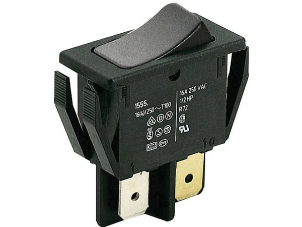 Marquardt Vaihtokytkin 01551.3202-00 250 V/AC 16 A 1 x Pois/(Päälle) IP40 Kosketus 1 kpl