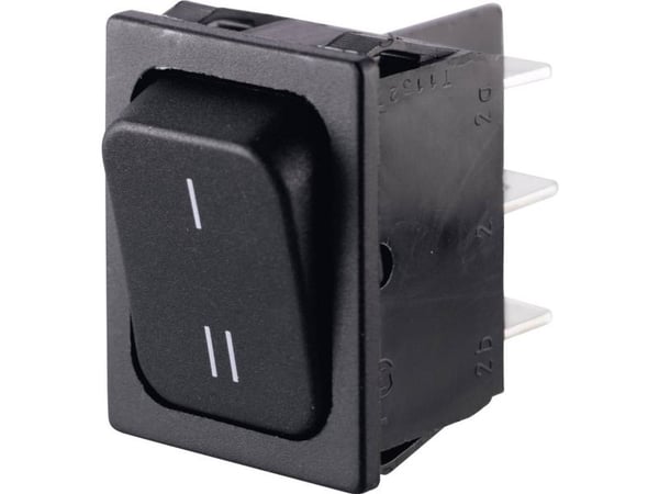 Marquardt 1834.3309 Vaihtokytkin 01834.3309-00 250 V/AC 6 A 2 x On/On IP40 Napsautus 1 kpl