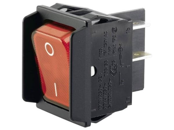 Marquardt 1835.3602 Vaihtokytkin 01835.3602-00 250 V/AC 16 A 2 x Off/On IP40 Napsautus 1 kpl